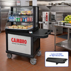 Thumbnail image #2 for Cambro CVC75RET110 16-Inch Right-Side End Table for CVC75 Vending Cart