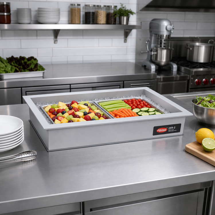 Product image #2 for Hatco IWB-2 Drop-In Insulated 2-Pan Iced Cold Food Well