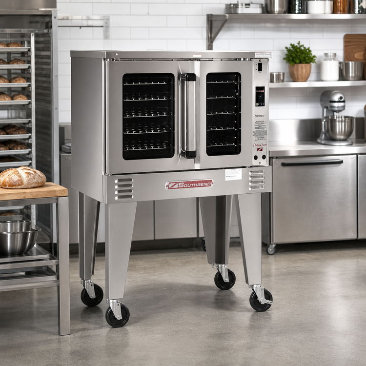 Product image #2 for Southbend Platinum Single Deck Gas Convection Oven, Bakery Depth, 70,000 BTU, Touch Controls, Independent Doors