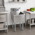 Thumbnail image #2 for BK Resources 1-Compartment Budget Sink with 18 x 18 x 14-Inch Compartment and 8-Inch Backsplash