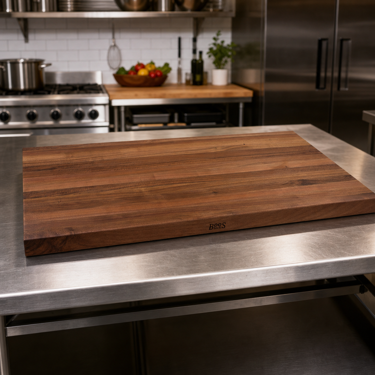Product image #2 for Boos Block American Black Walnut Kitchen Countertop, 42 x 27 x 1-1/2 Inch, Full-Length Edge Grain, Penetrating Oil Finish