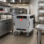 Thumbnail image #3 for Metro HotBlox™ HBCN4-DSPS-UC Narrow 4-Pan Pass-Thru Undercounter Heated Holding Cabinet with Digital Touchscreen and Solid Doors