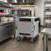 Thumbnail image #3 for Metro HotBlox Narrow 4-Pan Pass-Thru Undercounter Heated Holding Cabinet with Digital Touchscreen and Solid Doors