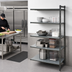 Thumbnail image #2 for Cambro Camshelving Basics Plus 5-Tier Solid Polymer Add-On Shelving Unit, 21 x 42 x 84 Inches, Brushed Graphite