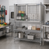 Thumbnail image #2 for Eagle Group Stainless Steel Security Enclosure Kit with Hinged Doors for Wire Shelving, 48 W x 18 D