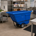 Thumbnail image #2 for Rubbermaid Commercial Recycling Tilt Truck, Standard Duty, 850 lb. Capacity, 1/2 Cu. Yd., Blue