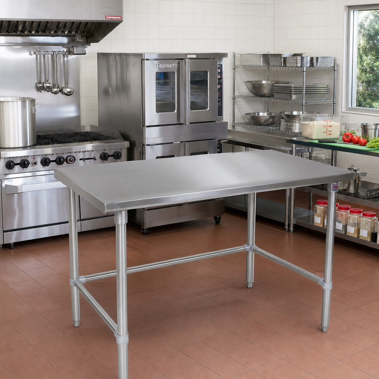 Product image #2 for John Boos Stallion 72-Inch x 24-Inch Stainless Steel Work Table with Safety Edge