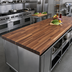 Thumbnail image #2 for John Boos Boos Block Blended Edge-Grain American Black Walnut Kitchen Countertop, 96 x 36 x 1-1/2 Inches, Varnique Finish