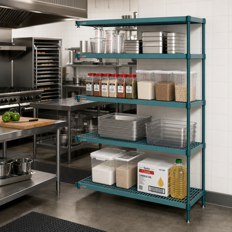 Product image #2 for Metro Super Erecta Pro 21 x 24 x 63 Inch 4-Shelf Add-On Polymer Shelving Unit