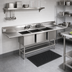 Thumbnail image #2 for Spec-Master FN2472-3-30-14/3 Three-Compartment Stainless Steel Sink with Dual 30-inch Drainboards