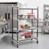 Thumbnail image #2 for Camshelving Elements XTRA High Density Top Rail Mobile Starter Unit, 18 x 36 x 80 Inches, 4 Vented Shelves, Speckled Gray