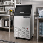 Thumbnail image #2 for Maxximum Maxx Ice MIM85H Self-Contained Half-Dice Cube Ice Machine with 25 lb Bin, 88 lb/24 hr Production, Air-Cooled Stainless Steel