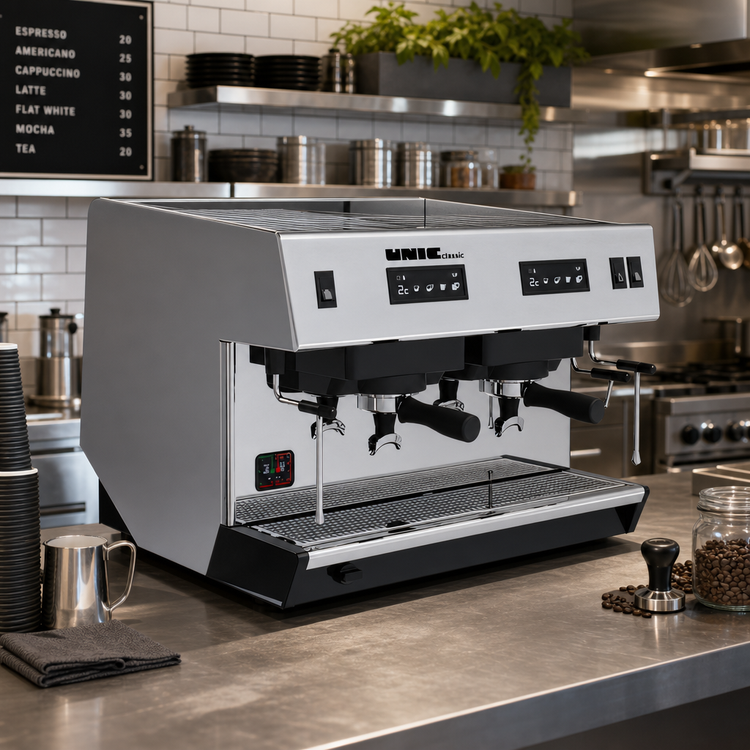 Product image #2 for UNIC Classic 2 Traditional 2-Group Automatic Commercial Espresso Machine with 10-Liter Boiler