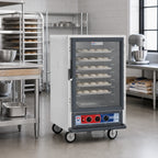 Thumbnail image #2 for Metro C5 C515-PFC-L Half-Height Mobile Proofing Cabinet, Non-Insulated, Clear Polycarbonate Door, 17 Full-Size Pan Capacity