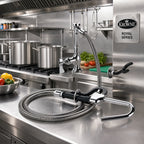 Thumbnail image #2 for Krowne Royal Series 20-203L Deck-Mount Single Pantry Pot Filler with 72-Inch Flexible Hose and Self-Closing Hook Valve