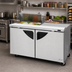 Thumbnail image #2 for Turbo Air Super Deluxe Two-Section Sandwich/Salad Prep Table, 60-Inch, 16 Cu. Ft., 8-Pan Opening, Stainless Steel