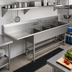 Thumbnail image #2 for John Boos Pro-Bowl 4-Compartment Sink with Left Drainboard, 124-3/16 Inch Wide, 16-Gauge Stainless Steel