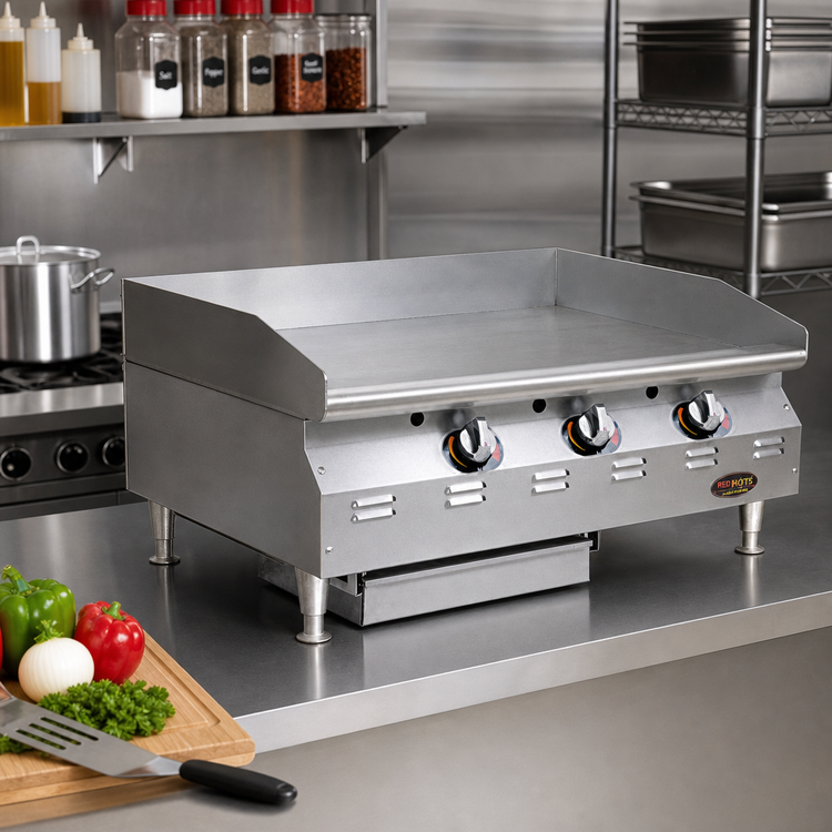 Product image #2 for RedHots Chef's Line Extra-Deep 48-Inch Electric Countertop Griddle