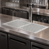 Thumbnail image #2 for Perlick Drop-In Stainless Steel Drip Tray Trough for Service Stations, 36 x 18 Inches