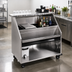 Thumbnail image #2 for Glastender PBC54-12 Stainless Steel Portable Bar for Stackable Cups, 54 Inch W x 28 Inch D x 46-7/8 Inch H