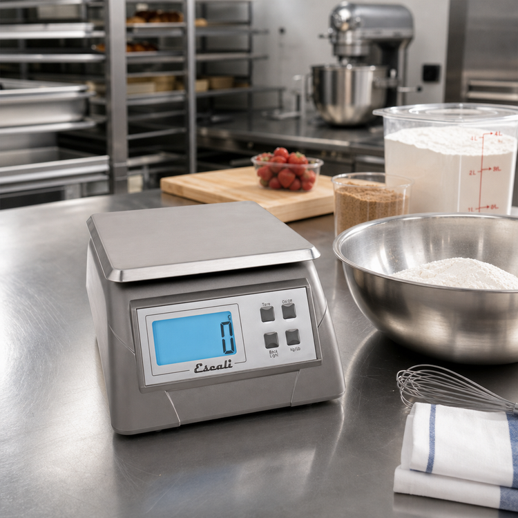 Product image #2 for Escali SCDG13 Large Square Digital Kitchen Scale, 13 lb Capacity, Backlit Display