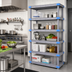 Thumbnail image #2 for Quantum Millenia Stationary 5-Shelf Solid Polymer Starter Shelving Unit, 54