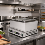 Thumbnail image #2 for Carter-Hoffmann (Middleby) MT23-6 Countertop Top-Access Hot Food Holding Cabinet with 2 6-Inch Amber Pans and Independent Digital Controls