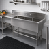 Thumbnail image #2 for John Boos Pro-Bowl 3-Compartment Sink with 24-Inch Left Drainboard, 18-Inch x 24-Inch x 14-Inch Bowls, 16-Gauge Stainless Steel