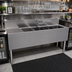 Thumbnail image #2 for Glastender Stainless Steel Four-Compartment Underbar Sink Unit with Left Drainboard, 60-Inch x 19-Inch