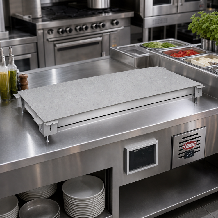Product image #2 for Hatco Built-In Simulated Stone Cold Shelf with Remote Refrigeration, 24 x 18 in.