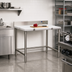 Thumbnail image #2 for Eagle Group 36 Inch x 24 Inch Poly Top Cutting Table with 4-1/2 Inch Stainless Steel Backsplash