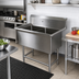 Thumbnail image #2 for John Boos Pro-Bowl 2-Compartment Freestanding Stainless Steel Sink with Legs, 16