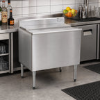 Thumbnail image #2 for Eagle Group 1800 Series B42IC-16D-18-7 42-Inch Underbar Ice Chest with 140 lb Capacity, 16-Inch Deep Bin and 7-Circuit Cold Plate