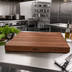 Thumbnail image #2 for John Boos Boos Block American Black Walnut Edge Grain Kitchen Countertop with Varnique Finish, 30 x 25 x 1-1/2 Inches