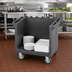 Thumbnail image #3 for Cambro Tray & Dish Cart, Cart Only, Granite Gray, 38-1/8