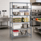 Thumbnail image #2 for Quantum WR63-2448GY-5 Wire Shelving Starter Unit, 48"W x 24"D x 63"H, 5 Shelves, Gray Epoxy