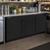 Thumbnail image #3 for Perlick Low Height 3-Door Remote Back Bar Refrigerator, 72 Inch, Black Exterior