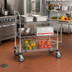 Thumbnail image #2 for Metro Super Erecta 3-Shelf Chrome-Plated Heavy Duty Utility Bus Cart