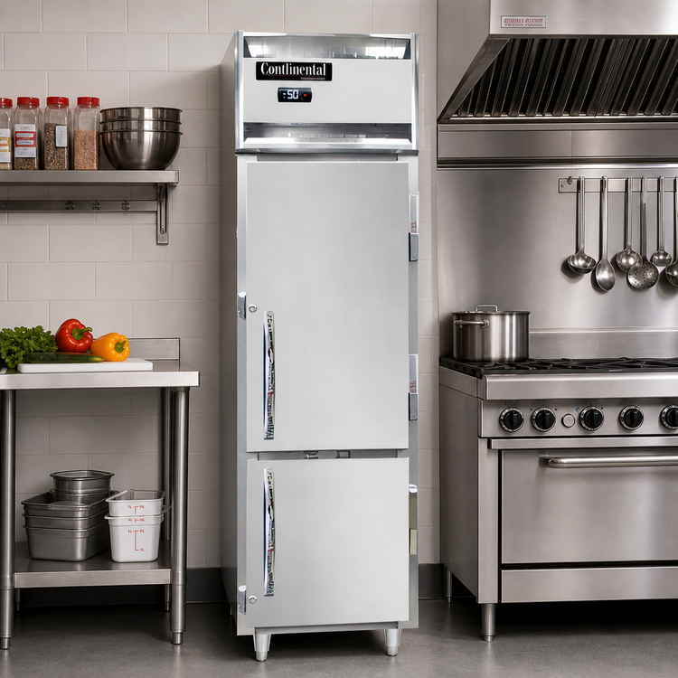 Product image #2 for Continental Refrigerator D1FSENSAHD Designer Slim Line One-Section Narrow Half-Height Door Reach-in Freezer