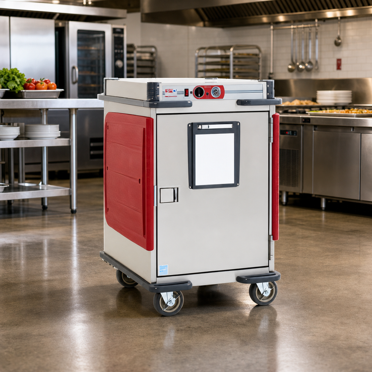 Product image #2 for Metro C5 Transport Armour Half-Height Mobile Heated Holding Cabinet, 18-Pan Capacity, 120V