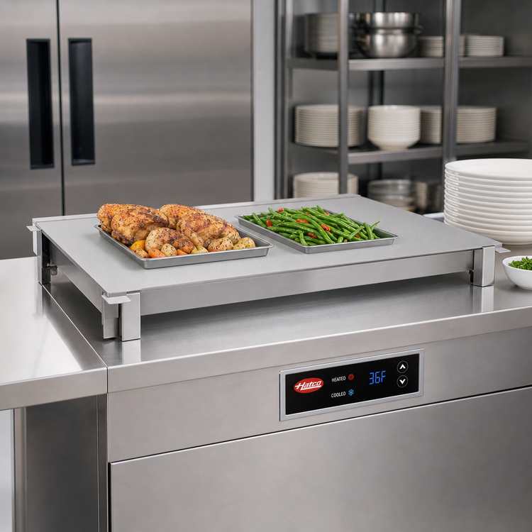 Product image #2 for Hatco 24-Inch Built-In Simulated Stone Hot/Cold Shelf with Flush Top and Electronic Controls