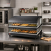 Thumbnail image #2 for Hatco Glo-Ray Designer Slant 39-Inch Countertop Dual-Shelf Heated Glass Merchandiser