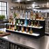 Thumbnail image #3 for Royal Series 2-Tier Lighted Countertop Liquor Display, 60-Inch, 30-Bottle Capacity