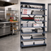 Thumbnail image #2 for Quantum Sloped Single-Sided Pick Rack with 8 Shelves, 400 lb Capacity