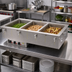Thumbnail image #2 for Vollrath Three-Well Electric Drop-In Hot Food Well with Thermostatic Controls, Manifold Drain, 120V
