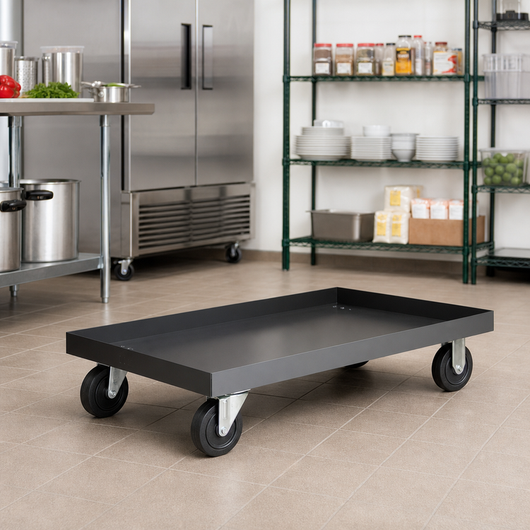 Product image #2 for Quantum Mobile Dolly for Double-Sided Sloped Shelving Systems, 1200 lb. Capacity