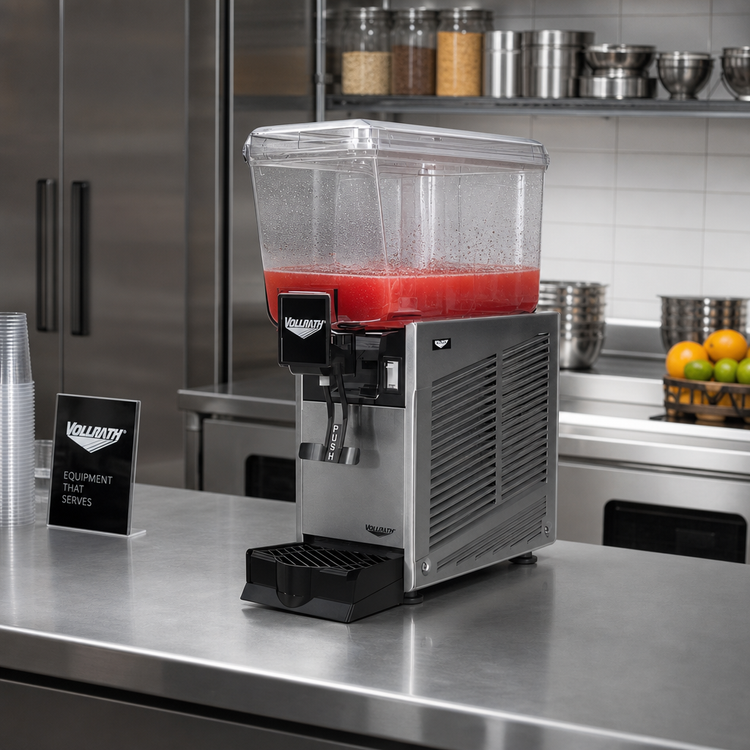 Product image #2 for Vollrath Countertop Refrigerated Pre-Mix Beverage Dispenser, 1 Bowl, Fountain Spray, 3.17 Gallon
