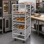 Thumbnail image #2 for Channel Manufacturing 413A-DOR Double-Section Side-Loading Aluminum Oven Rack, 24-Pan, No Lift