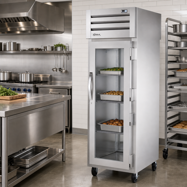 Product image #2 for True SPEC SERIES Pass-Thru Heated Holding Cabinet with Glass Front and Solid Rear Doors, 1 Section