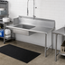 Thumbnail image #2 for John Boos Pro-Bowl 36-Inch Straight Soiled Dish Table with Right-to-Left Operation and 20-Inch Pre-Rinse Sink Bowl